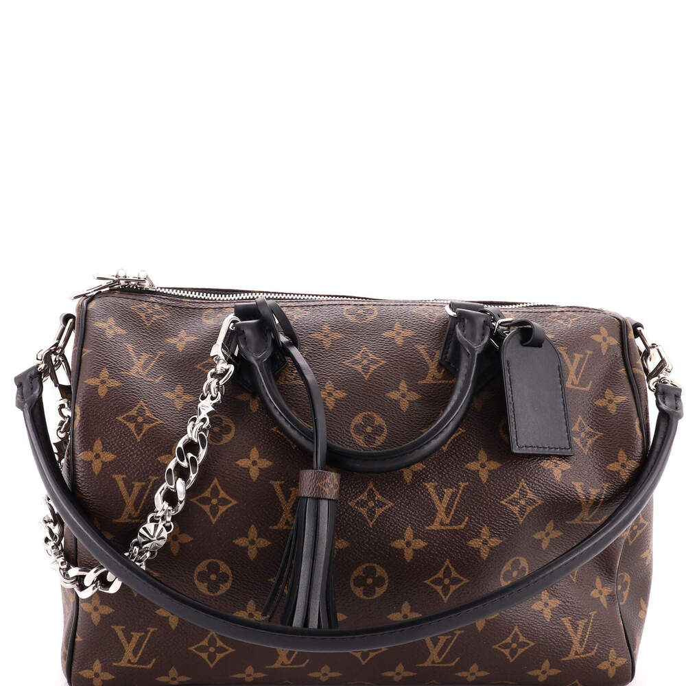 Louis Vuitton 30 Dark Speedy Soft Bandouliere Bag